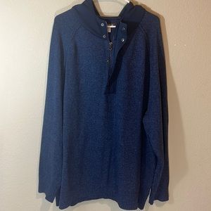 Society of One men’s blue sweater with hood . Size 3XL